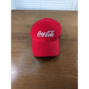 Coca Cola Quake City‎ Caps Red Embroidered OS Unisex Strap Back Cotton Cap Hat